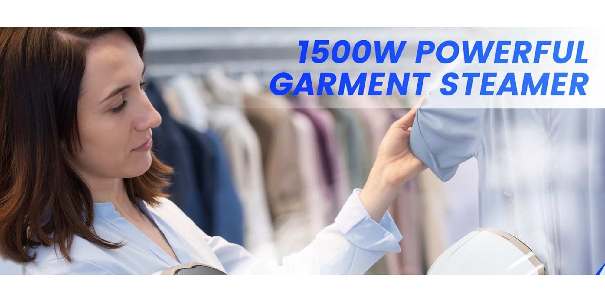 Handheld Garment Steamer - 300ml for Laundry Room – product detail angle
