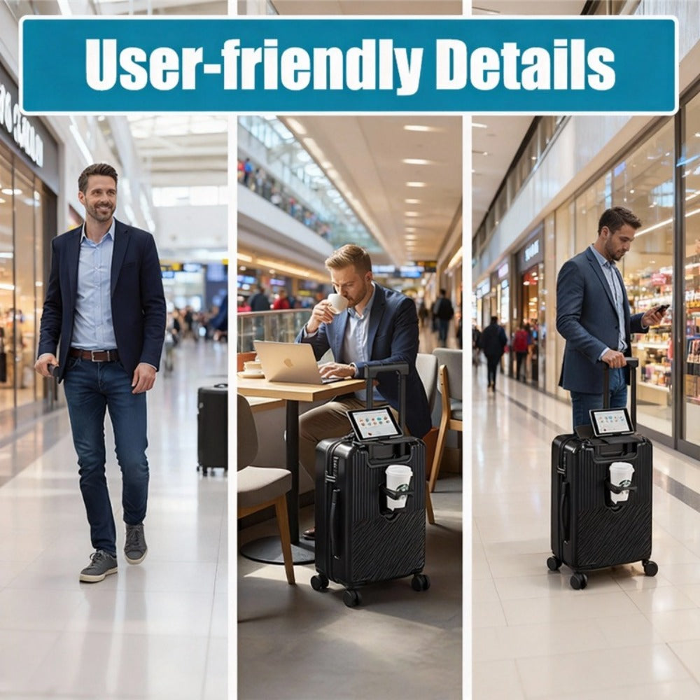 Hardshell Carry-On Suitcase for Weekend and Business Travel – alternate design view