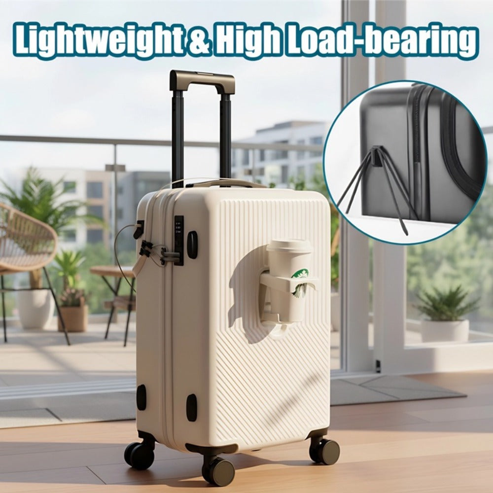 Hardshell Carry-On Suitcase for Weekend and Business Travel – close-up product details