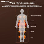 Heated Full-Body Massage Mat - home relaxation and seated rest – product detail angle