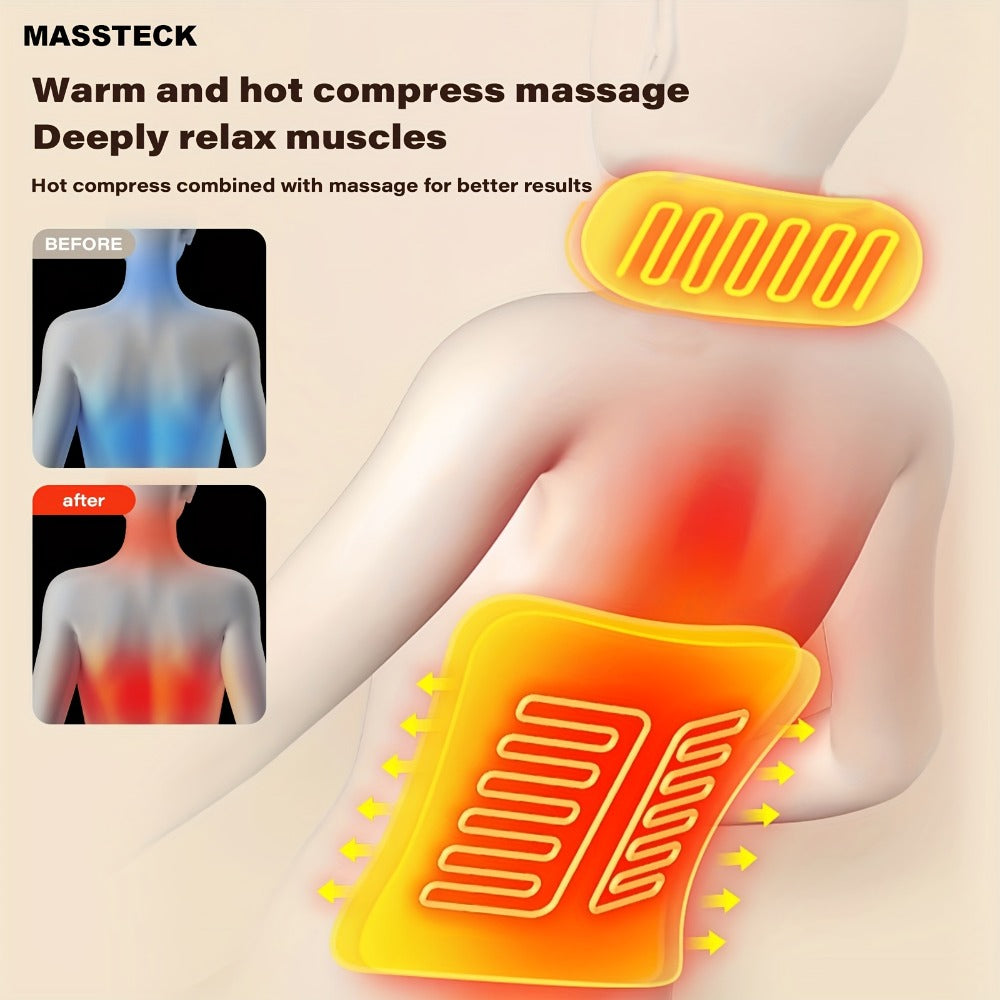 Heated Full-Body Massage Mat - home relaxation and seated rest – close-up product details