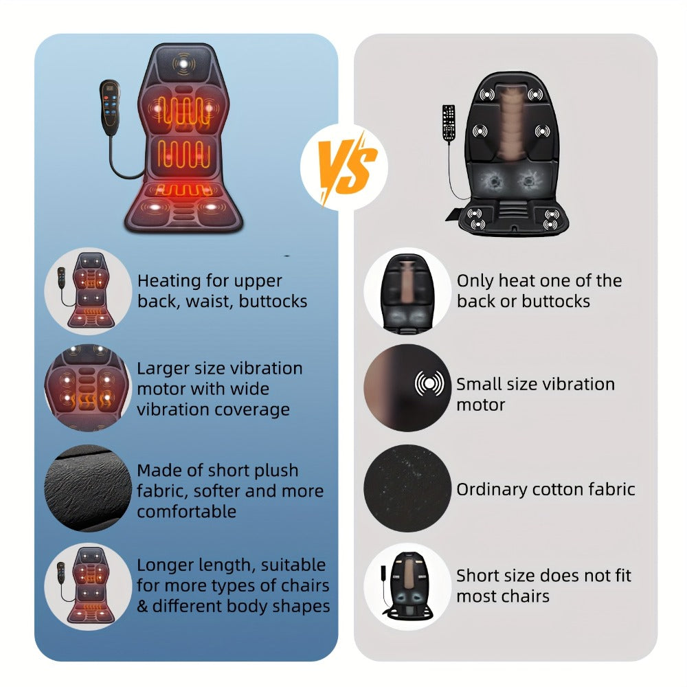 Heated Full-Body Massage Seat Cushion - sofas, chairs and home – additional product view