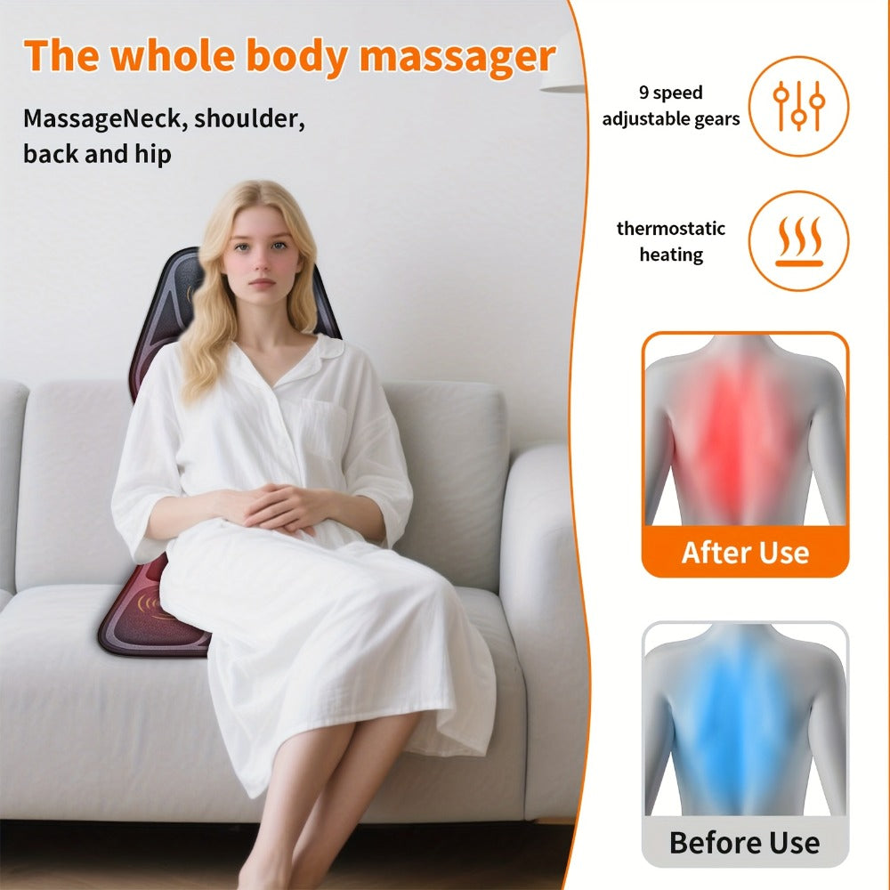 Heated Full-Body Massage Seat Cushion - sofas, chairs and home – alternate product view