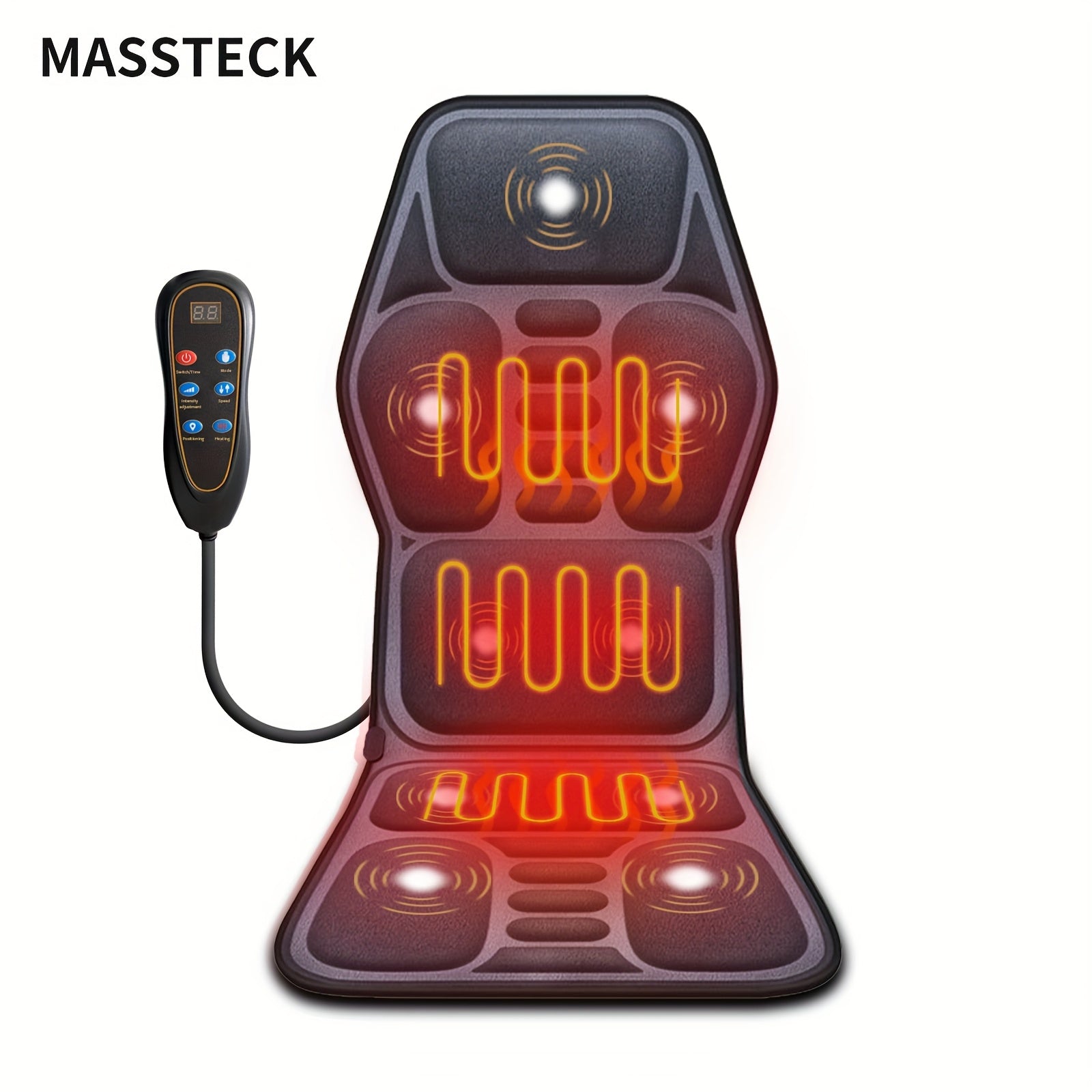 Heated Full-Body Massage Seat Cushion main product view for Australian shoppers