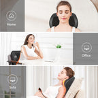 Heated Shiatsu Back and Neck Massager - home and office relaxation – alternate design view