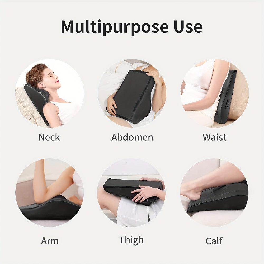 Heated Shiatsu Back and Neck Massager - home and office relaxation – product detail angle