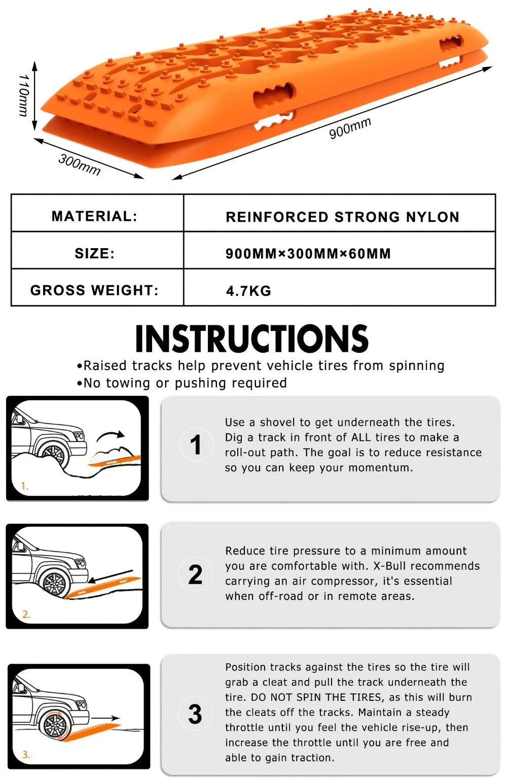 Heavy-Duty 4WD Recovery Track Pair detail view 13 for Australian shoppers