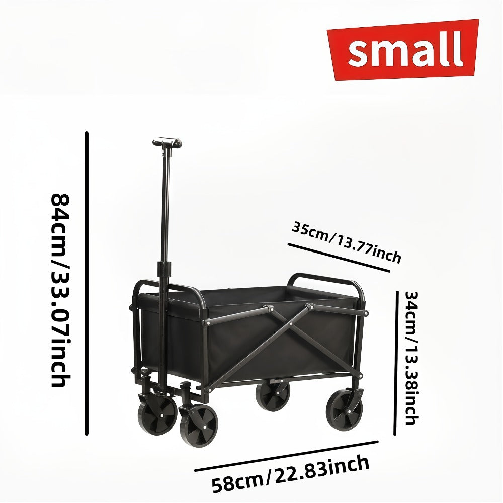 Heavy-Duty Foldable Utility Handcart - camping, gardening and beach – close-up product details
