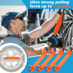 Heavy-Duty Vehicle Tie-Down Strap Set – 4-Piece for Vehicle Use – alternate design view