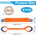 Heavy-Duty Vehicle Tie-Down Strap Set – 4-Piece for Vehicle Use – close-up product details