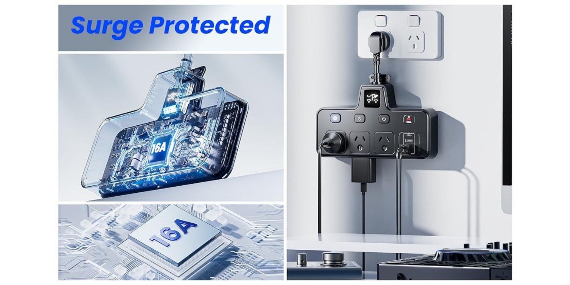HEYMIX Power Board — Compact design for Home and Office Use – additional product view 10