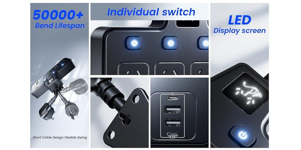 HEYMIX Power Board — Compact design for Home and Office Use – additional product view 9