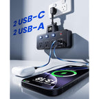 HEYMIX Power Board — Compact design for Home and Office Use – feature reference