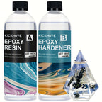 High-Gloss Clear Epoxy Resin Kit - countertops, casting and DIY crafts – product detail angle