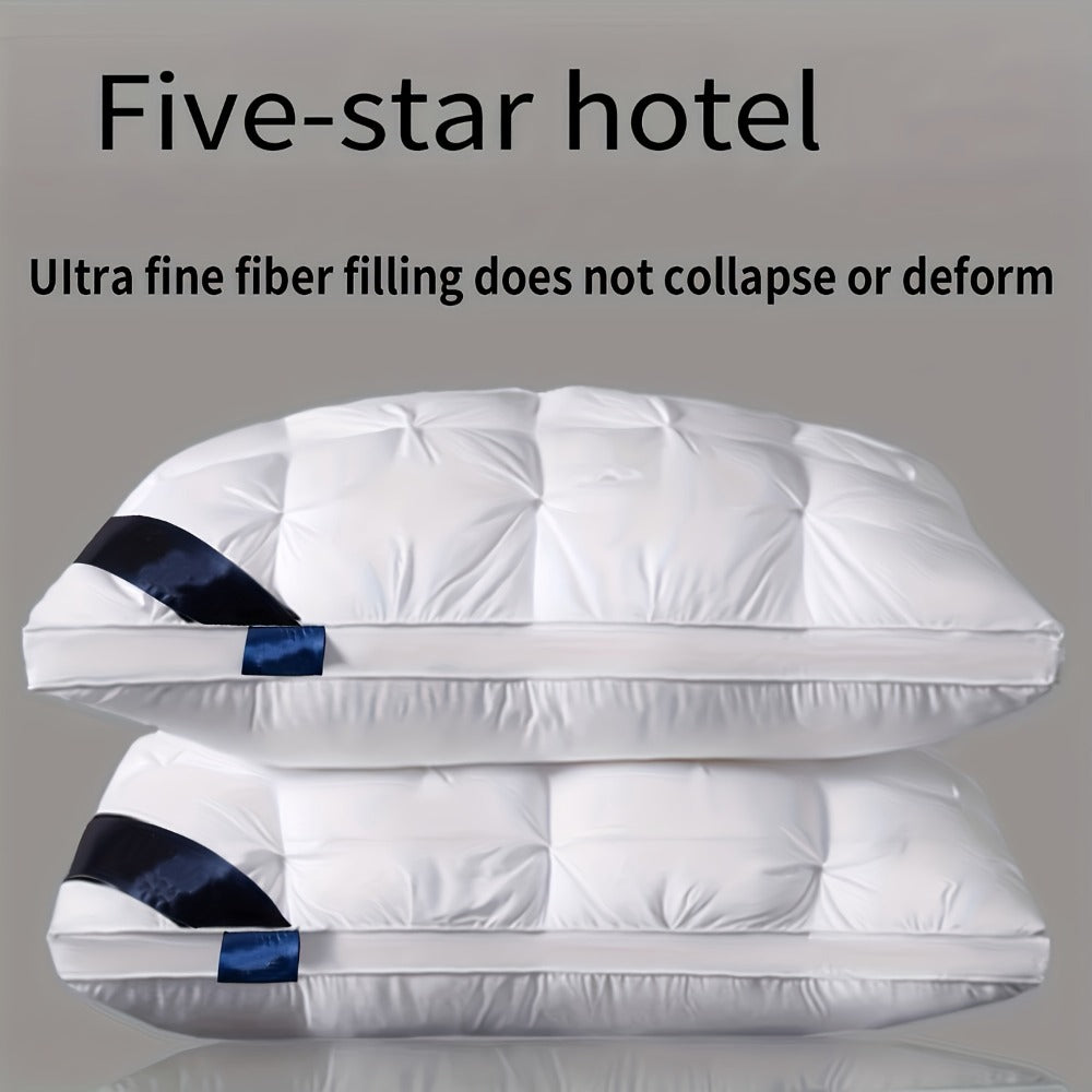 Hotel Quality White Washable Bed Pillow Set - bedroom and guest-room – alternate design view