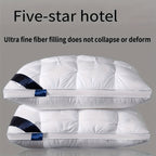 Hotel Quality White Washable Bed Pillow Set - bedroom and guest-room – alternate design view