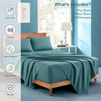 Hotel-Style Bed Sheet Set – 4-Piece Extra-Deep Pocket Bedding – additional product view