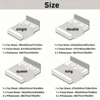 Hotel-Style Bed Sheet Set – 4-Piece Extra-Deep Pocket Bedding – design and construction details