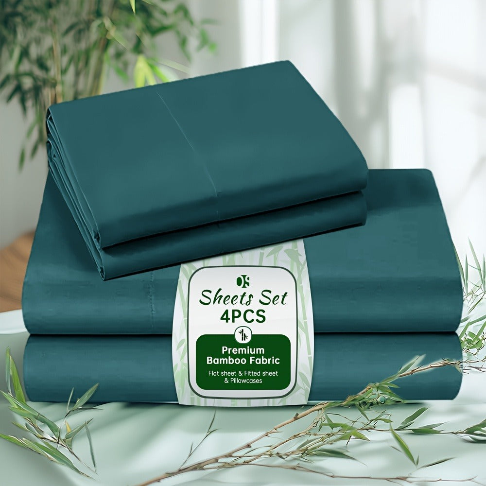 Hotel-Style Bed Sheet Set – 4-Piece Extra-Deep Pocket Bedding – main product view