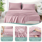 Hotel-Style Bed Sheet Set – Soft Deep-Pocket Bedroom Bedding – additional product view