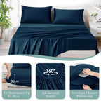 Hotel-Style Bed Sheet Set – Soft Deep-Pocket Bedroom Bedding – product detail angle