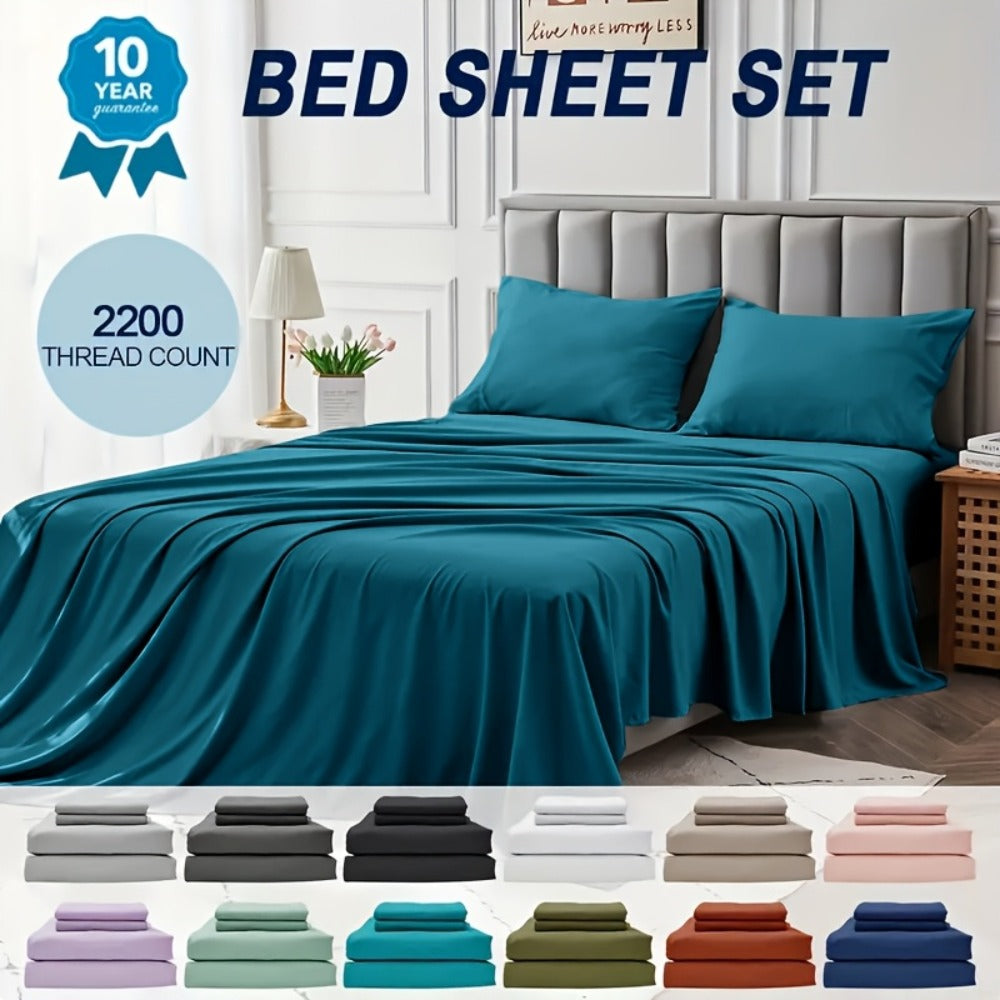 Hotel-Style Bed Sheet Set – Soft Deep-Pocket Bedroom Bedding – additional product view 14