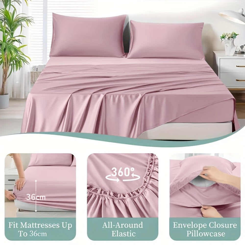 Hotel-Style Bed Sheet Set – Soft Deep-Pocket Bedroom Bedding – additional product view 24