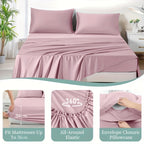 Hotel-Style Bed Sheet Set – Soft Deep-Pocket Bedroom Bedding – additional product view 24