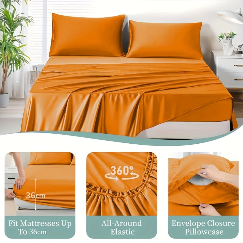 Hotel-Style Bed Sheet Set – Soft Deep-Pocket Bedroom Bedding – additional product view 30