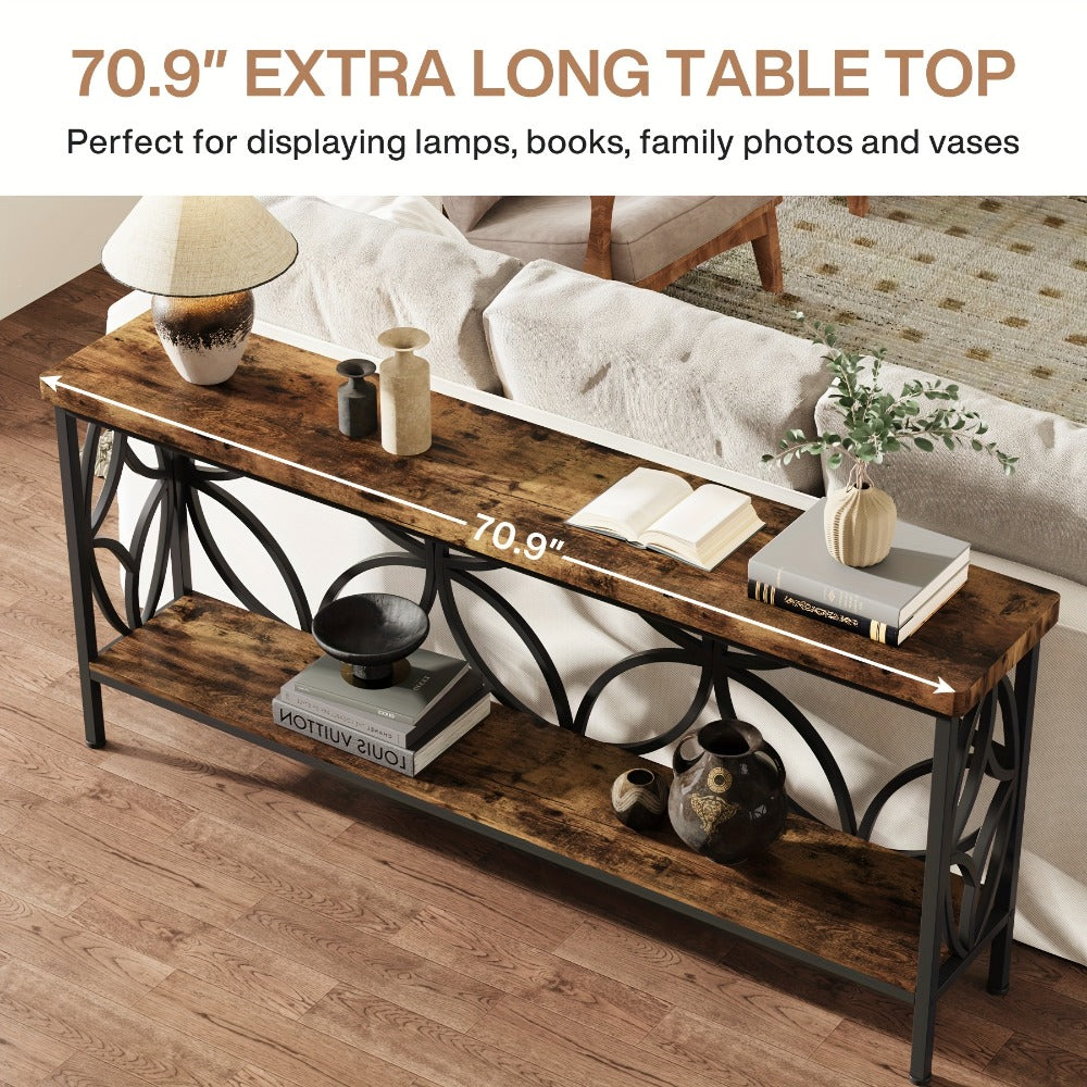 Inch Narrow Console Table – Entryway Storage & Sofa Display – additional product view