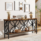 Inch Narrow Console Table – Entryway Storage & Sofa Display – alternate design view