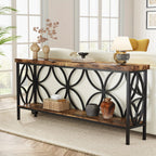Inch Narrow Console Table – Entryway Storage & Sofa Display – alternate product view