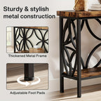 Inch Narrow Console Table – Entryway Storage & Sofa Display – product detail angle