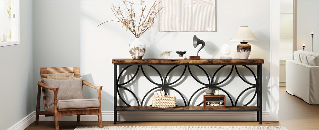 Inch Narrow Console Table – Entryway Storage & Sofa Display – additional product view 10