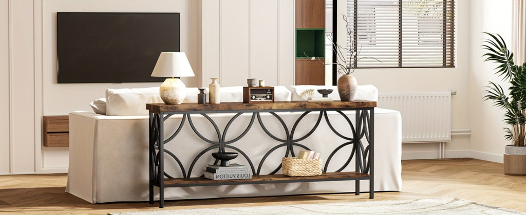 Inch Narrow Console Table – Entryway Storage & Sofa Display – additional product view 11