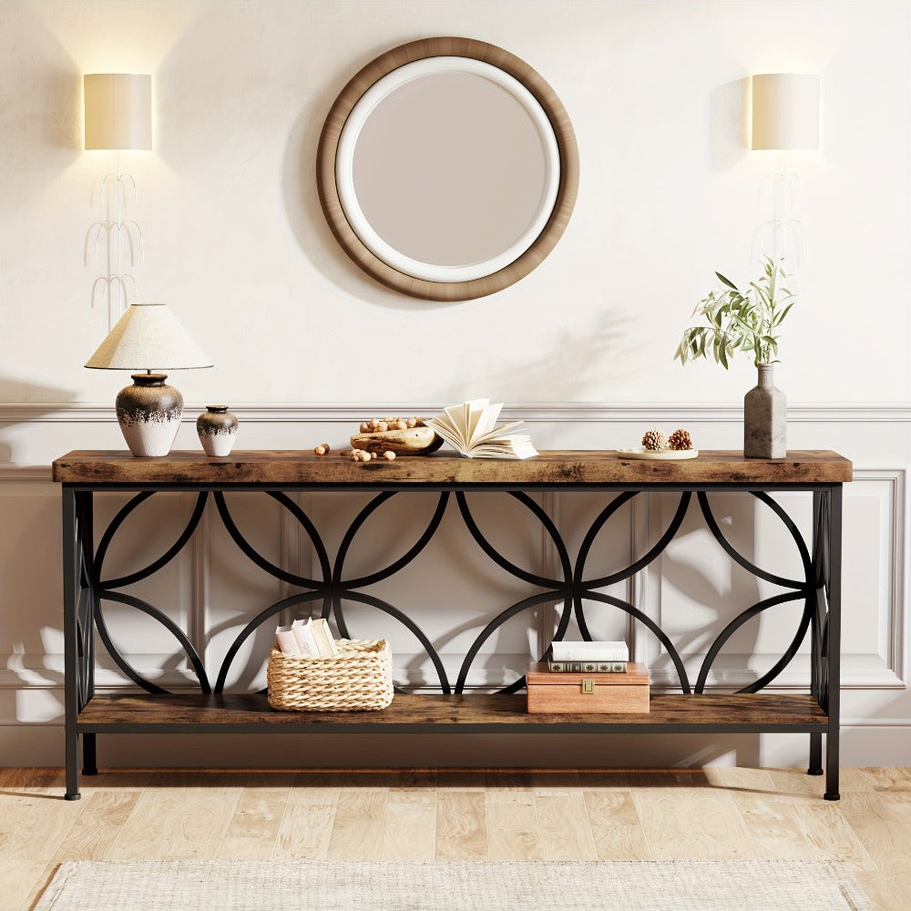 Inch Narrow Console Table – Entryway Storage & Sofa Display – feature reference