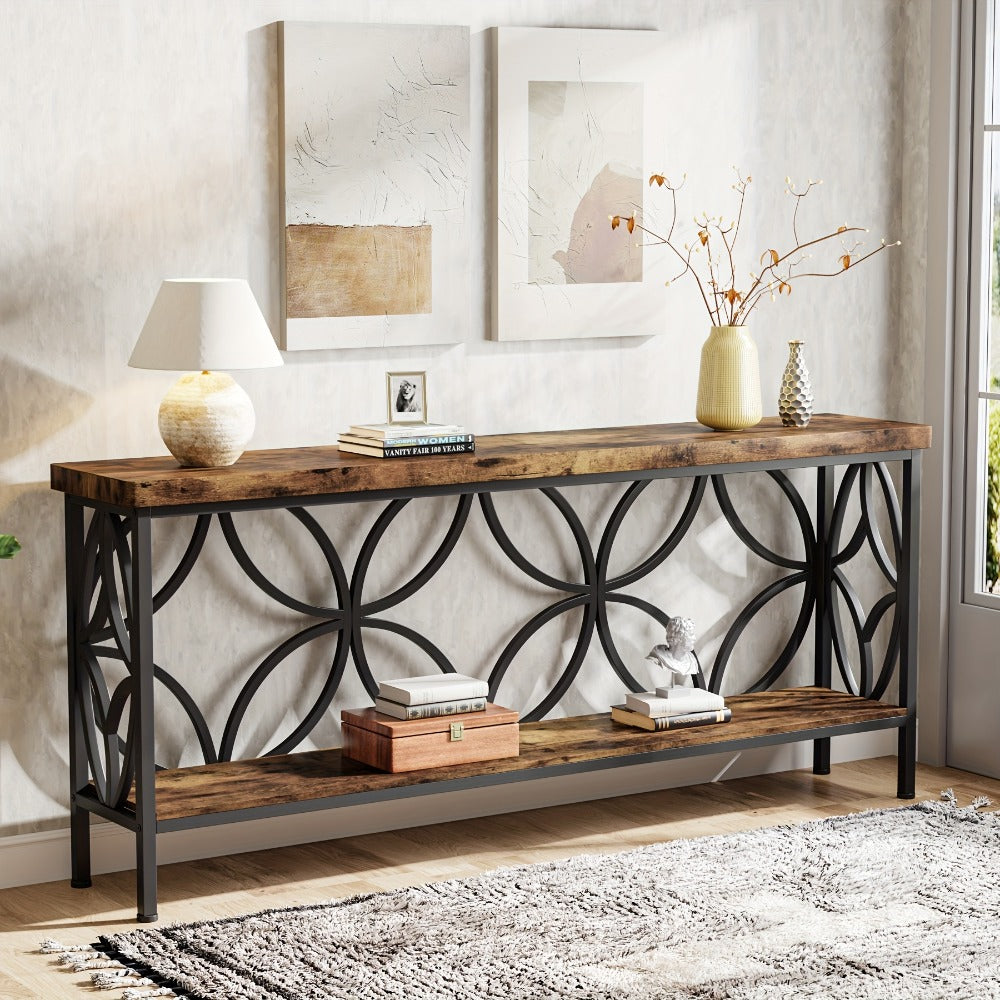 Inch Narrow Console Table – Entryway Storage & Sofa Display – main product view