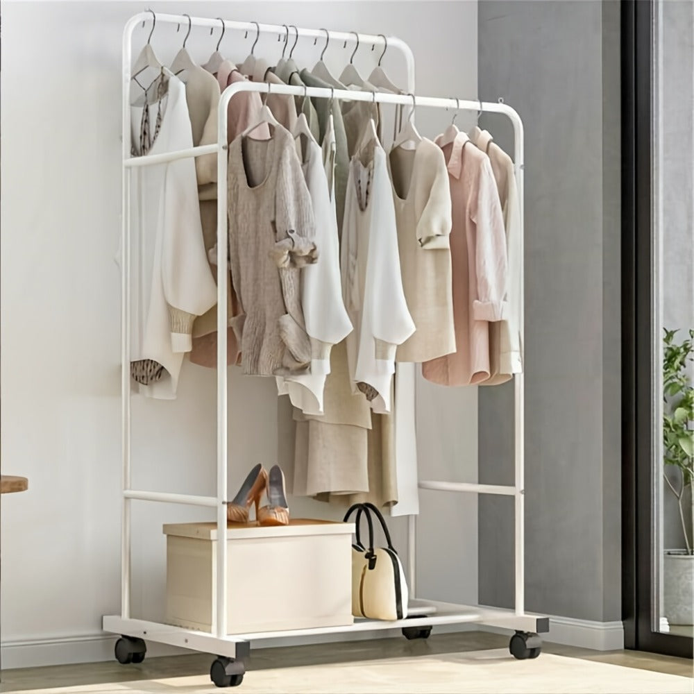 Industrial Metal Rolling Garment Rack product detail 6