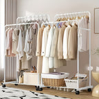 Industrial Metal Rolling Garment Rack product detail 2