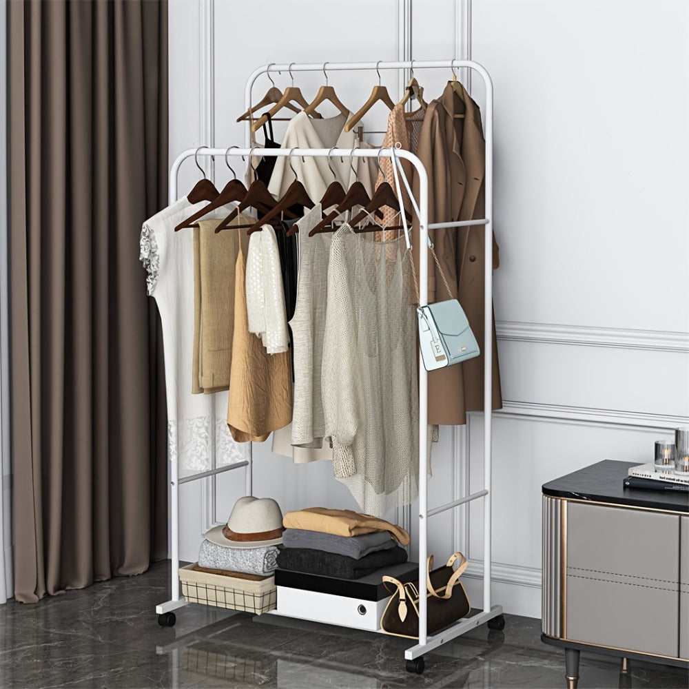 Industrial Metal Rolling Garment Rack product detail 7