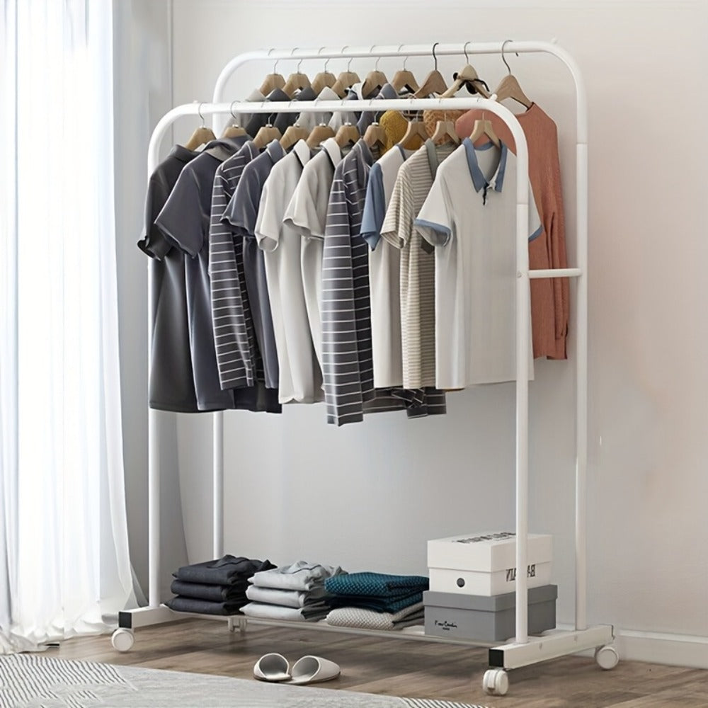 Industrial Metal Rolling Garment Rack product detail 4