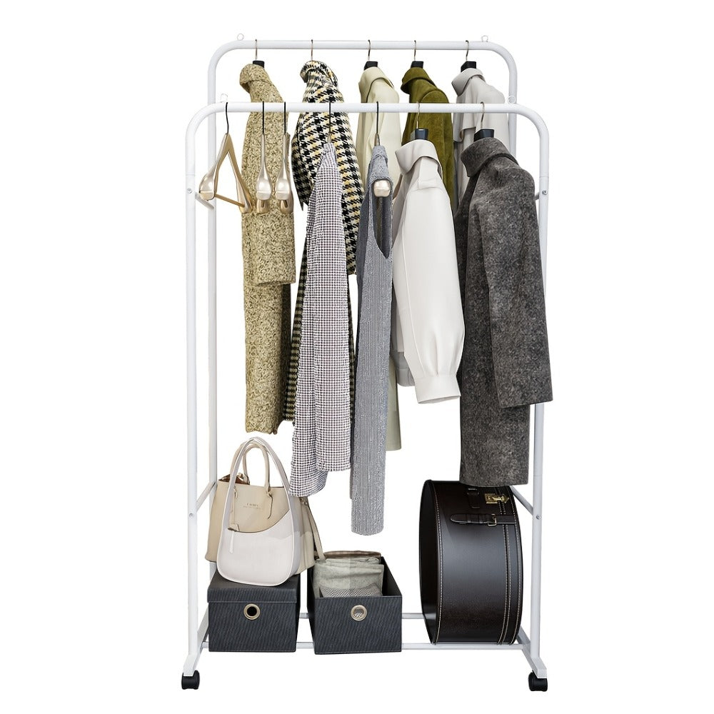 Industrial Metal Rolling Garment Rack product detail 12