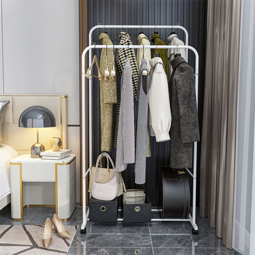 Industrial Metal Rolling Garment Rack product detail 9