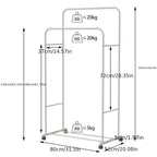 Industrial Metal Rolling Garment Rack product detail 3