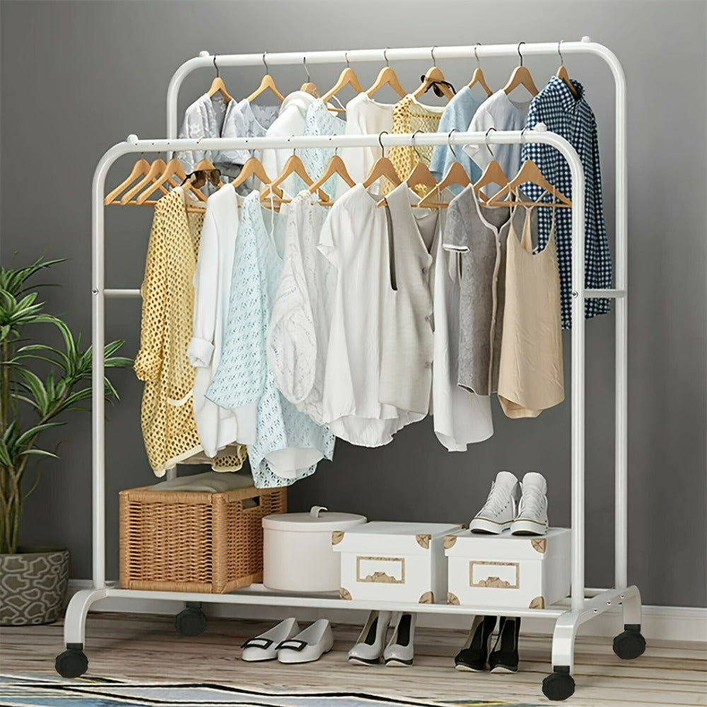 Industrial Metal Rolling Garment Rack product detail 5