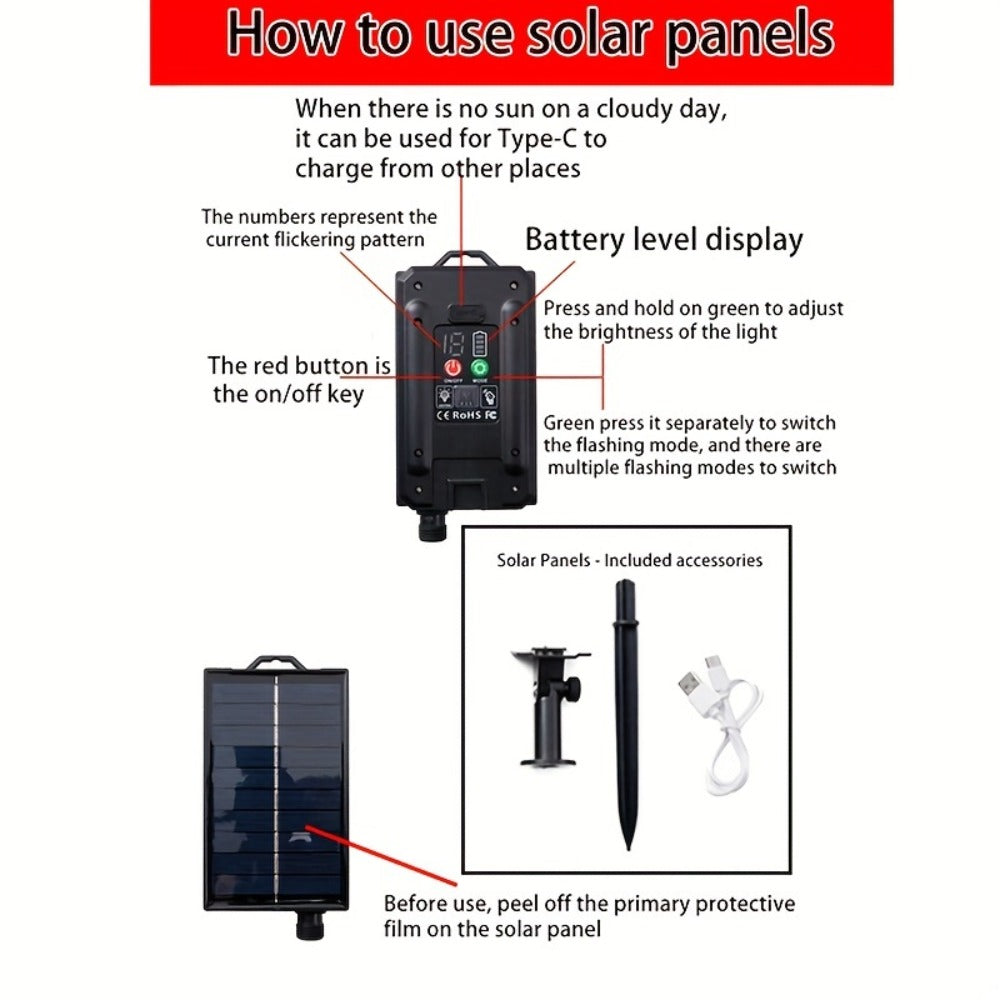 IP65 8-Piece Solar Pathway Lights product detail 13
