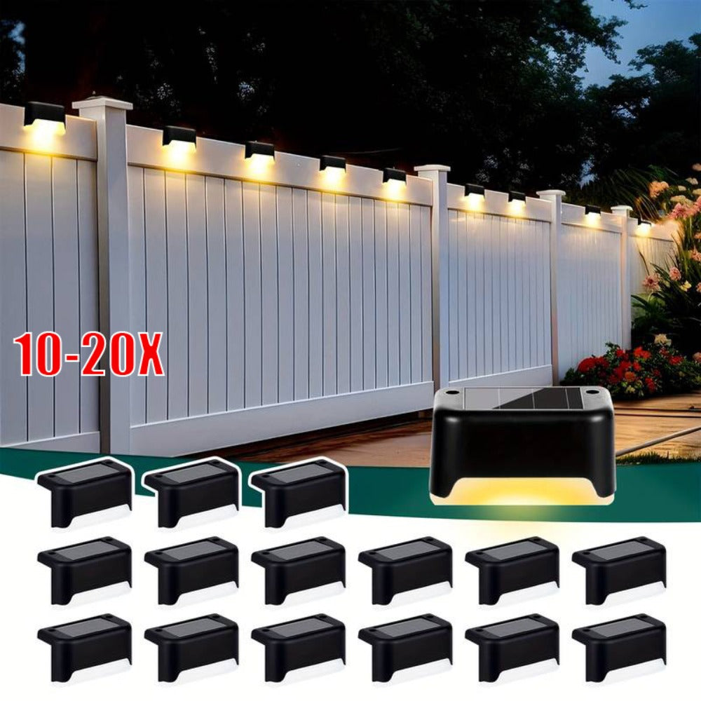IP65 Multi-Pack Solar Deck & Driveway Lights for the stated outdoor use