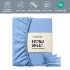Kids Fitted Sheet Set – Breathable Deep-Pocket Bedroom Bedding – additional product view