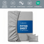 Kids Fitted Sheet Set – Breathable Deep-Pocket Bedroom Bedding – additional product view 13