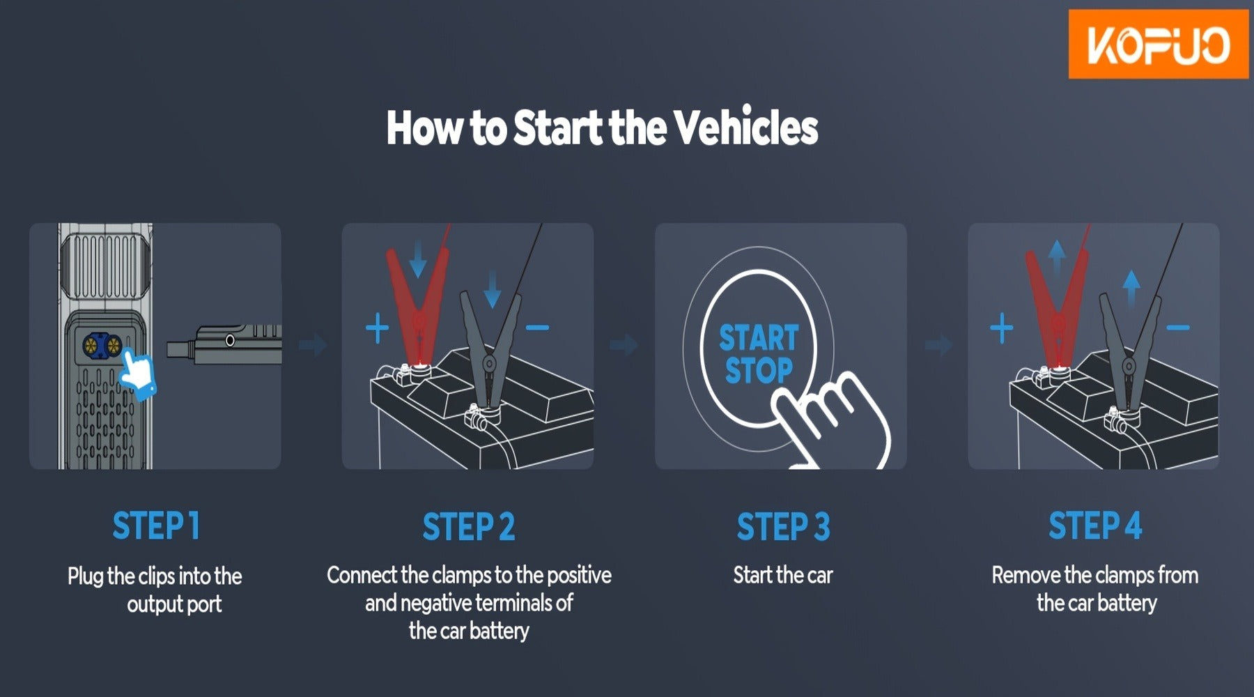 KONPCOIU Portable Car Jump Starter product detail 17
